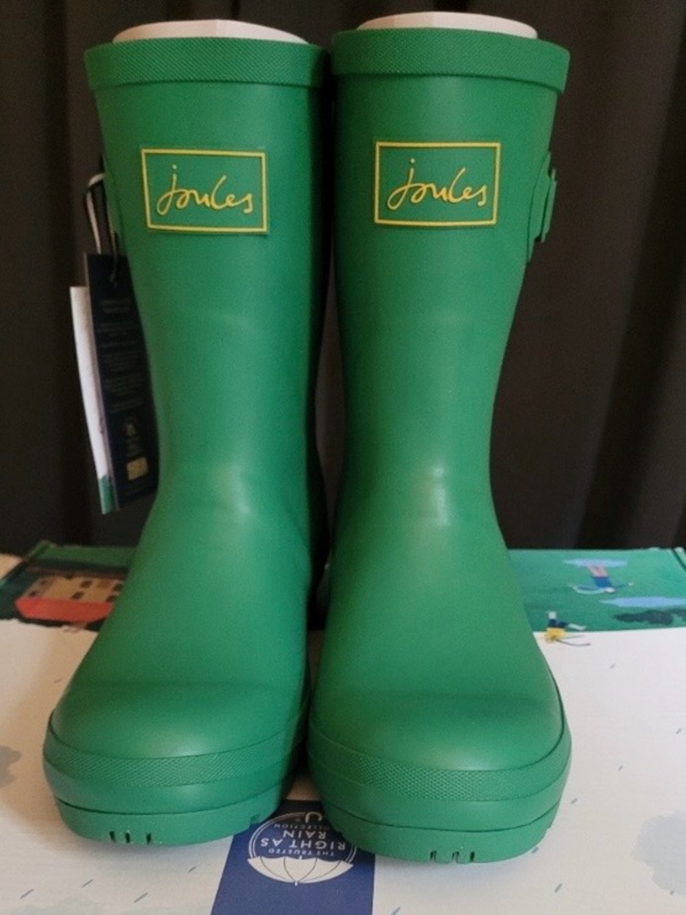 Joules Green Rain Boots - Size 7